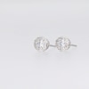 Thumbnail Image 4 of 1/2 CT. T.W. Certified Lab-Grown Multi-Diamond Stud Earrings in 14K White Gold (F/SI2)