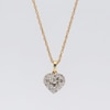 Thumbnail Image 4 of 1/5 CT. T.W. Heart-Shaped Multi-Diamond Frame Pendant in 10K Gold