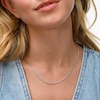Thumbnail Image 5 of 1.8mm Round Rope Chain in Semi-Solid 14K White Gold - 18”