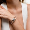 Thumbnail Image 4 of Interlocking Knot Bangle in Hollow Sterling Silver - 6.5"