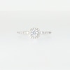 Thumbnail Image 5 of 3/4 CT. T.W. Diamond Cushion-Shaped Frame Engagement Ring in 14K White Gold