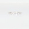 Thumbnail Image 5 of 1/6 CT. T.W. Diamond Alternating Pattern Vintage-Style Stackable Anniversary Band in 10K White Gold