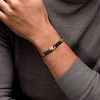 Thumbnail Image 5 of 8.0mm Miami Cuban Curb Chain Bracelet in Solid Stainless Steel with Black and Gold Ion Plate – 8.5”