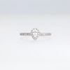 Thumbnail Image 4 of 1/2 CT. T.W. Pear-Shaped Diamond Frame Engagement Ring in 14K White Gold