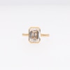Thumbnail Image 4 of 3 CT. Emerald-Cut Certified Lab-Grown Diamond Bezel-Set Solitaire Engagement Ring in 14K Gold (F/VS2)