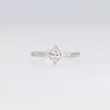 Thumbnail Image 4 of 1/2 CT. T.W. Marquise and Round Diamond Tri-Sides Engagement Ring in 14K White Gold