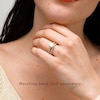 Thumbnail Image 8 of Enchanted Star Jasmine 2-3/4 CT. T.W. Princess-Cut Certified Lab-Grown Diamond Clover Engagement Ring in 14K Gold
