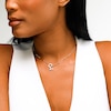Thumbnail Image 5 of 1/8 CT. T.W. Lab-Grown Multi-Diamond Necklace Charm in Sterling Silver with 18K Gold Plate