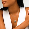 Thumbnail Image 4 of 1/4 CT. T.W. Lab-Grown Diamond Snake Medallion Pendant in Sterling Silver with 18K Gold Plate