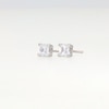 Thumbnail Image 4 of 3/4 CT. T.W. Princess-Cut Certified Lab-Grown Diamond Solitaire Stud Earrings in 14K Gold (F/SI2)
