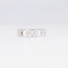 Thumbnail Image 4 of 7-1/3 CT. T.W. Emerald-Cut Certified Lab-Grown Diamond Eternity Band in 14K White Gold (F/VS2) - Size 7