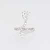 Thumbnail Image 5 of 3-5/8 CT. T.W. Pear-Shaped Certified Lab-Grown Diamond Bypass Open Shank Ring in 14K White Gold (F/VS2)