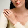 Thumbnail Image 4 of 1/4 CT. T.W. Certified Lab-Grown Diamond Contour Band in 14K White Gold (F/SI2)