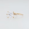 Thumbnail Image 4 of 5-5/8 CT. T.W. Princess-Cut Certified Lab-Grown Diamond Bridal Set in 14K Gold (F/VS2)