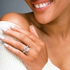 Thumbnail Image 4 of 5-5/8 CT. T.W. Emerald-Cut Certified Lab-Grown Diamond Bridal Set in 14K White Gold (F/VS2)