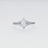 Thumbnail Image 3 of 3/8 CT. T.W. Marquise-Cut Certified Lab-Grown Diamond Frame Split Shank Promise Ring in 10K White Gold (F/SI2)