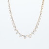 Thumbnail Image 3 of 4 CT. T.W. Certified Lab-Grown Diamond Graduated Line Necklace in 10K Gold (F/VS2)