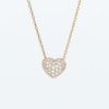 Thumbnail Image 4 of 1/4 CT. T.W. Certified Lab-Grown Multi-Diamond Heart Necklace in 10K Gold (F/VS2)