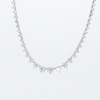 Thumbnail Image 3 of 2 CT. T.W. Certified Lab-Grown Diamond Graduated Line Necklace in 10K White Gold (F/VS2)