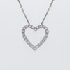 Thumbnail Image 4 of 1 CT. T.W. Certified Lab-Grown Diamond Heart Pendant in Sterling Silver (F/VS2)
