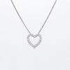 Thumbnail Image 3 of 1/2 CT. T.W. Certified Lab-Grown Diamond Heart Pendant in Sterling Silver (F/VS2)