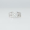 Thumbnail Image 4 of 10 CT. T.W. Princess-Cut Certified Lab-Grown Diamond Bridal Set in 14K White Gold (F/VS2)