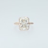 Thumbnail Image 4 of 6-1/2 CT. T.W. Radiant-Cut Certified Lab-Grown Diamond Frame Engagement Ring in 14K Gold (F/VS2)