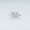 Thumbnail Image 4 of 10-1/2 CT. T.W. Cushion-Cut Certified Lab-Grown Diamond Hidden Frame Engagement Ring in 14K White Gold (F/VS2)