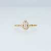 Thumbnail Image 4 of 1/2 CT. T.W. Pear-Shaped Diamond Frame Engagement Ring in 14K Yellow Gold (I/I1)