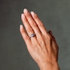 Thumbnail Image 3 of 1-1/2 CT. T.W. Radiant-Cut Certified Lab-Grown Diamond Frame Ring in 14K White Gold (F/SI2)