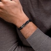 Thumbnail Image 4 of 6.0mm Square Mariner Link Bracelet in Solid Stainless Steel with matte Black Ion Plate - 8.5”