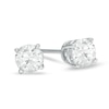 Thumbnail Image 0 of 1 CT. T.W. Diamond Solitaire Stud Earrings in 14K White Gold (J/I3)
