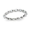 Thumbnail Image 0 of Stackable Expressions™ Aquamarine Twist Eternity Style Ring in Sterling Silver