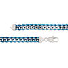 Thumbnail Image 2 of Men's 10.5mm Cuban Curb Chain Necklace in Blue IP Stainless Steel - 24"