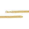 Thumbnail Image 2 of Men's 7.6mm Cuban Curb Chain Necklace in Hollow 10K Gold - 22"