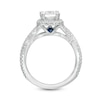 Thumbnail Image 3 of Vera Wang Love Collection 2-1/2 CT. T.W. Certified Oval Diamond Frame Twist Engagement Ring in 14K White Gold (I/SI2)