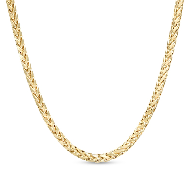 Men's 4.1mm Franco Snake Chain Necklace in Hollow 10K Gold - 24"