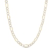 Thumbnail Image 0 of Italian Gold Men's 5.7mm Diamond-Cut Figaro Chain Necklace in Hollow 10K Two-Tone Gold - 22"