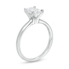 Thumbnail Image 2 of 1 CT. T.W. Certified Oval Diamond Solitaire Engagement Ring in 14K White Gold (I/I2)