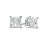 Thumbnail Image 0 of 1/2 CT. T.W. Certified Princess-Cut Lab-Created Diamond Solitaire Stud Earrings in 14K White Gold (F/SI2)