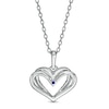Thumbnail Image 3 of The Kindred Heart from Vera Wang Love Collection Multi-Gemstone and Diamond Overlay Pride Pendant in Sterling Silver