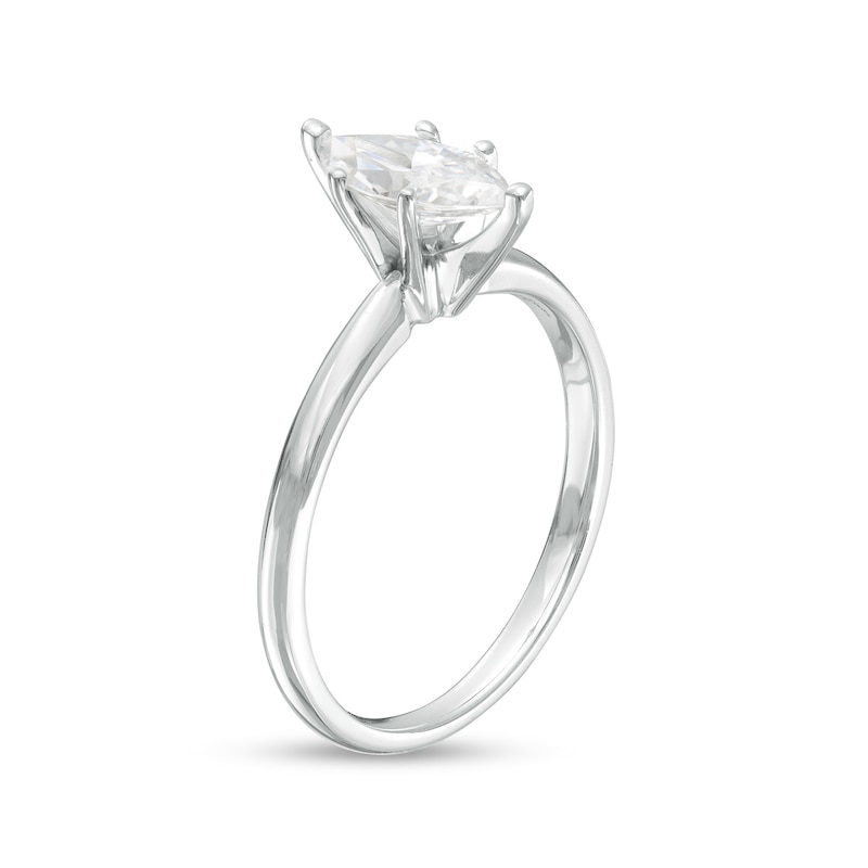 1 CT. Certified Marquise Lab-Created Diamond Solitaire Engagement Ring in 14K White Gold (F/VS2)