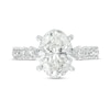 Thumbnail Image 3 of TRUE Lab-Created Diamonds by Vera Wang Love 3-1/2 CT. T.W. Oval-Shaped Engagement Ring in 14K White Gold (F/VS2)