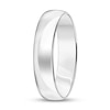 Thumbnail Image 1 of 5.0mm Engravable Low Dome Comfort-Fit Wedding Band in 14K White Gold (1 Line)