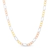 Thumbnail Image 0 of Men's 4.6mm Diamond-Cut Figaro Chain Necklace in Solid 14K Tri-Tone Gold - 22"