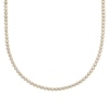 Thumbnail Image 0 of Men's 10 CT. T.W. Certified Lab-Created Diamond Tennis Necklace in 14K Gold (F/SI2) - 20"